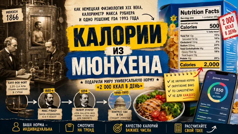 Калькулятор TDEE — суточный расход калорий