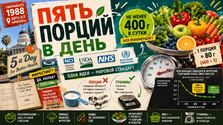 Пять порций в день