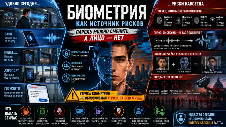 Биометрия как источник рисков