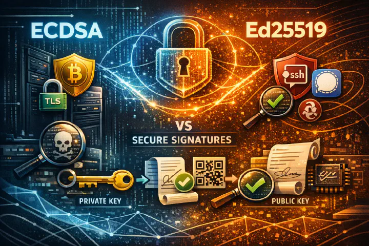 Два мира эллиптических подписей: Ed25519 против ECDSA