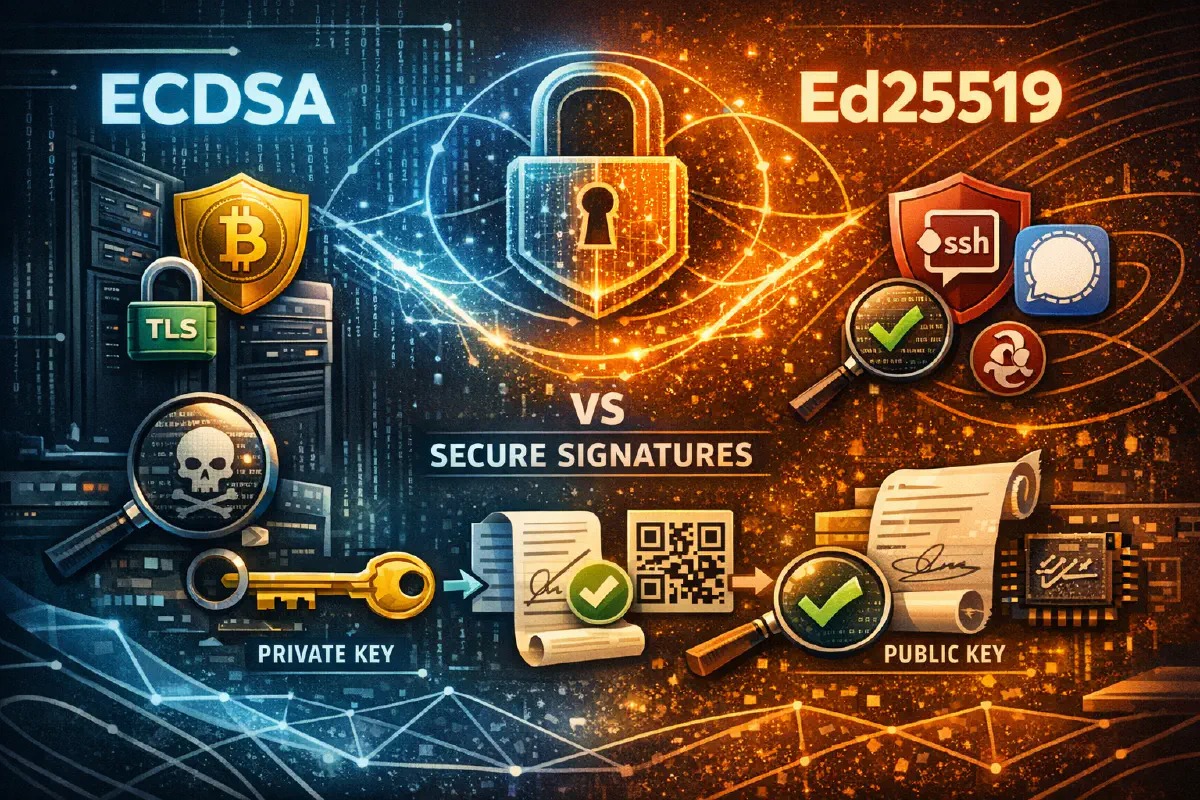 Два мира эллиптических подписей: Ed25519 против ECDSA