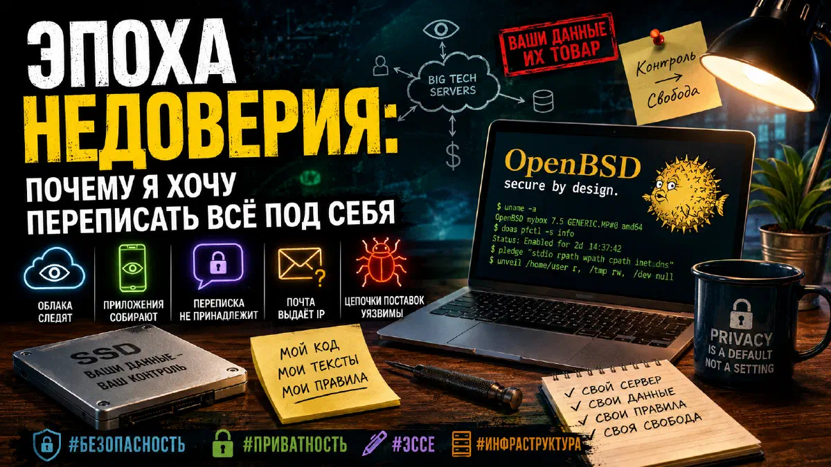 Эпоха недоверия: почему я хочу переписать всё под себя