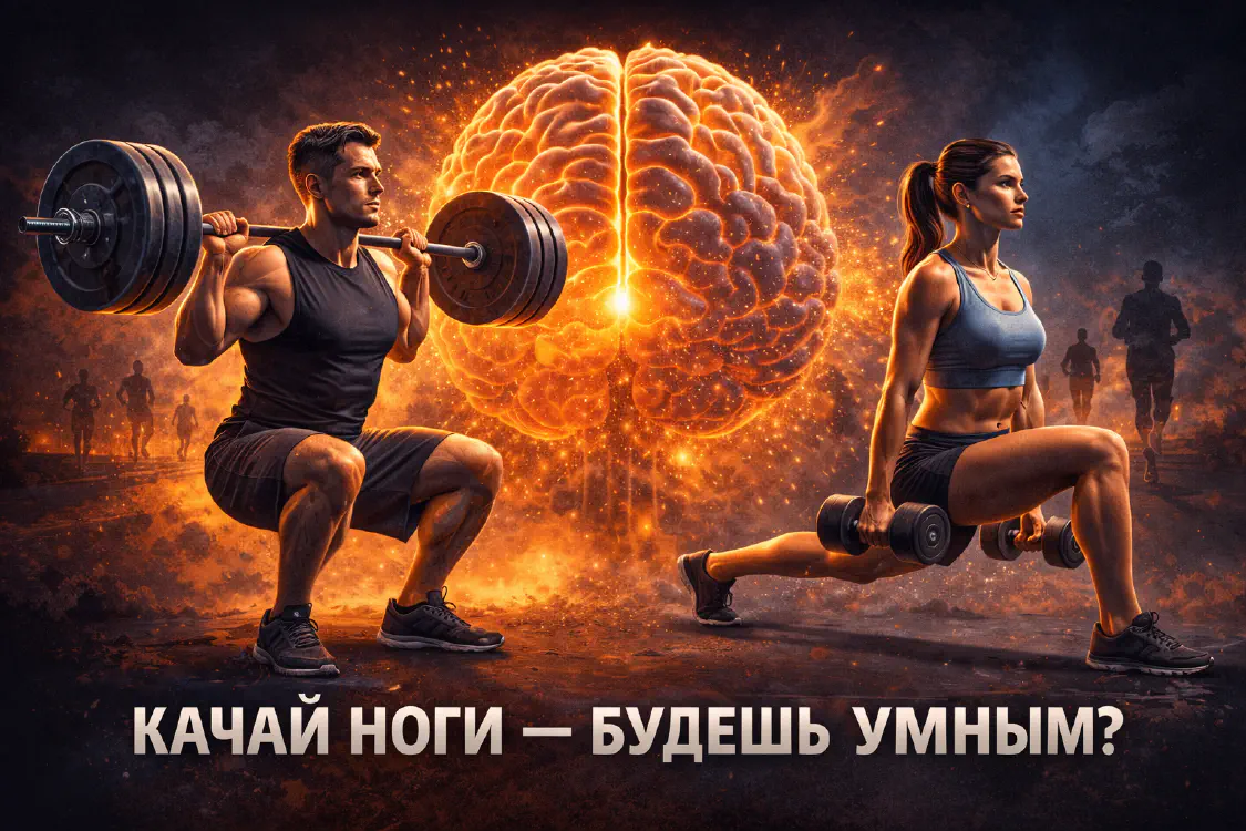 Качай ноги — будешь умным? Разбираю вирусный пост врача-блогера по реальным исследованиям