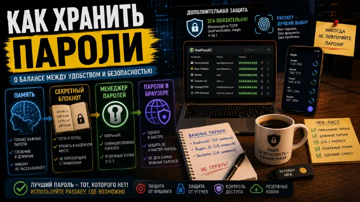 Как хранить пароли