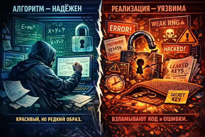 Сейф надёжный, ключ под ковриком