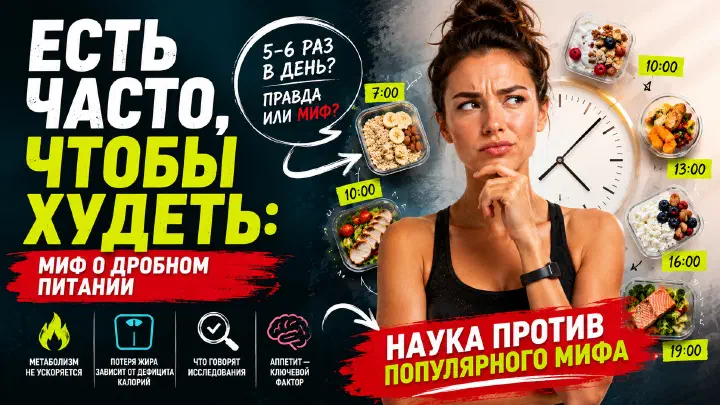 Миф о дробном питании для похудения