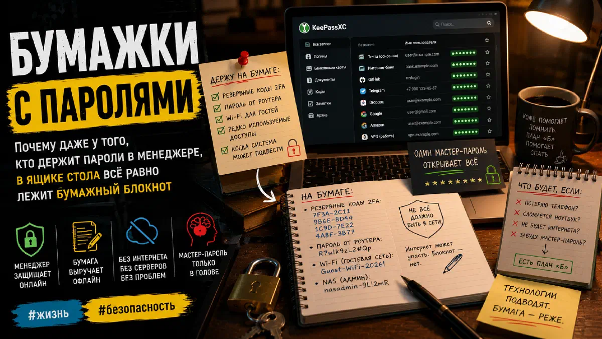 Бумажки с паролями