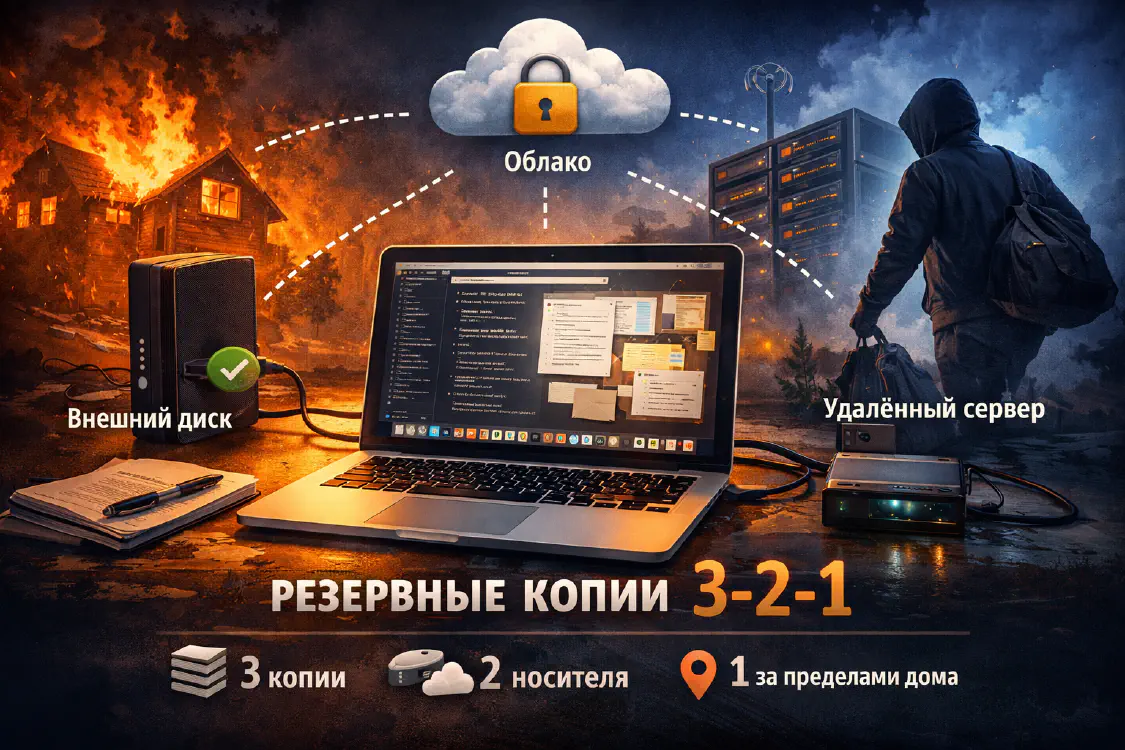 Restic: резервное копирование на Mac по схеме 3-2-1